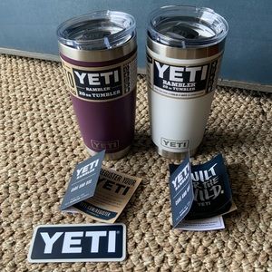 Yeti Rambler Travel Mugs 20 oz BOTH BRAND NEW